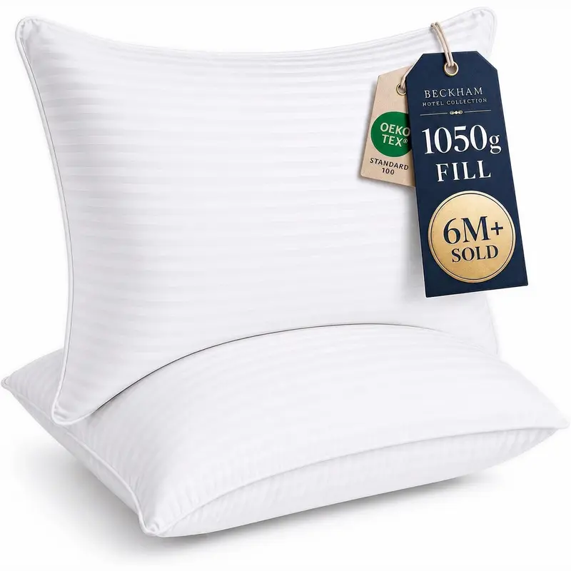 Beckham Hotel Collection queen bed pillows set of two