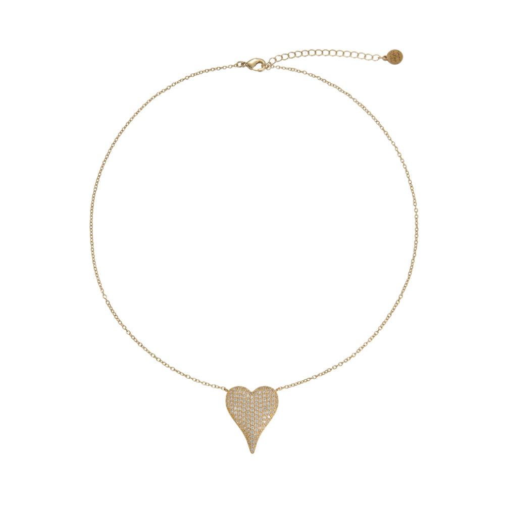Amore Pavé Heart Necklace from Shop Tam Fam