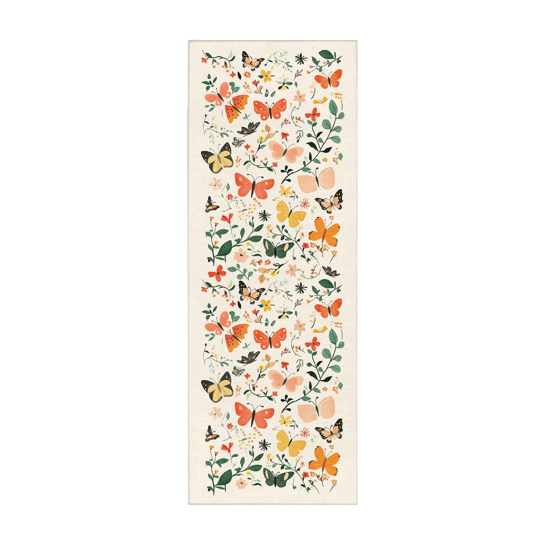 Bright Butterflies Machine Washable Rug from Shop Tam Fam