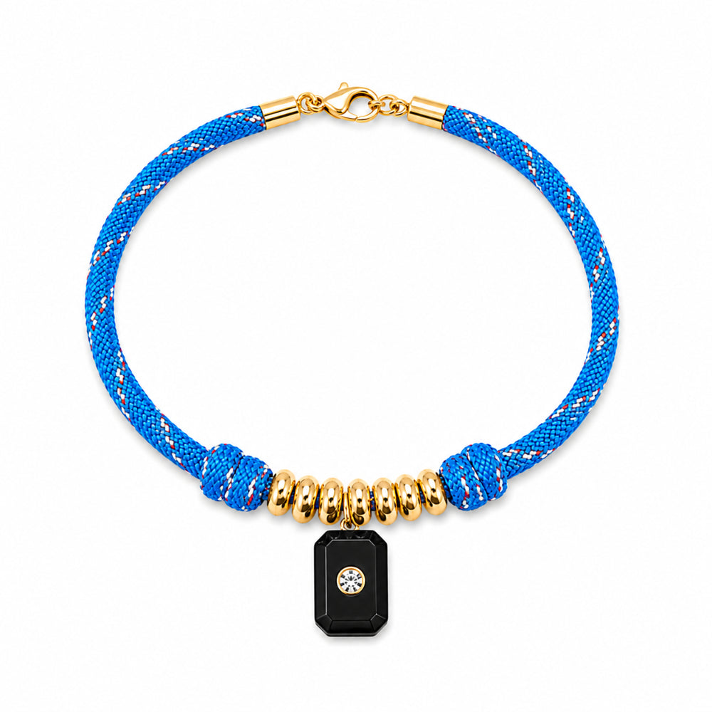 Harbor Blue Drift Charm Anklet from Shop Tam Fam