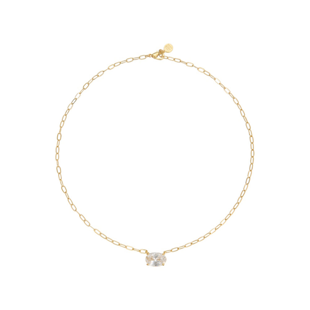 Horizon Oval Pendant Necklace from Shop Tam Fam