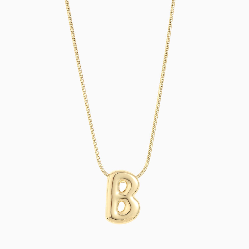 Large Balloon Initial Necklace from Shop Tam Fam