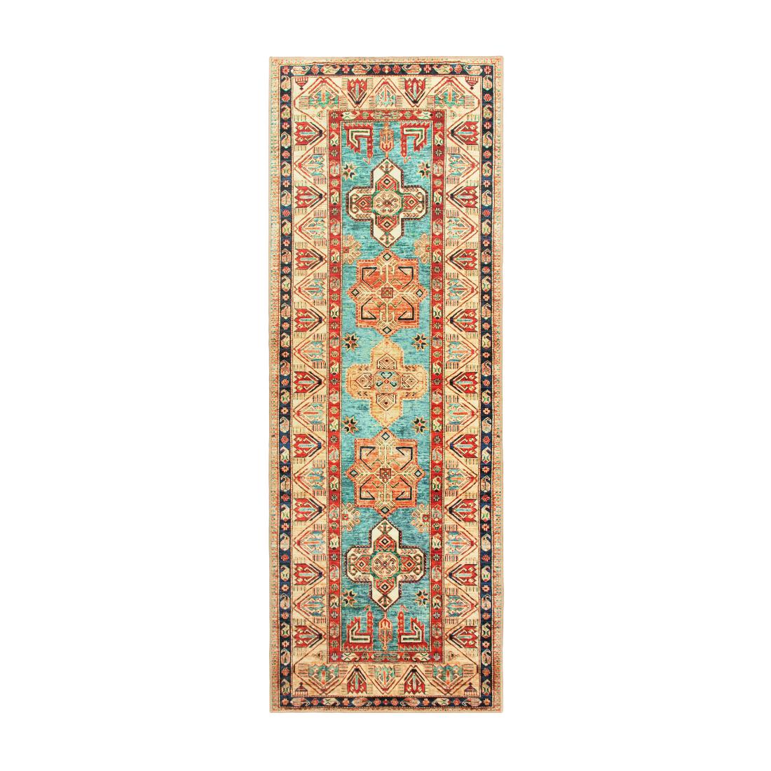 Ottoman Turquoise Machine Washable Rug from Shop Tam Fam