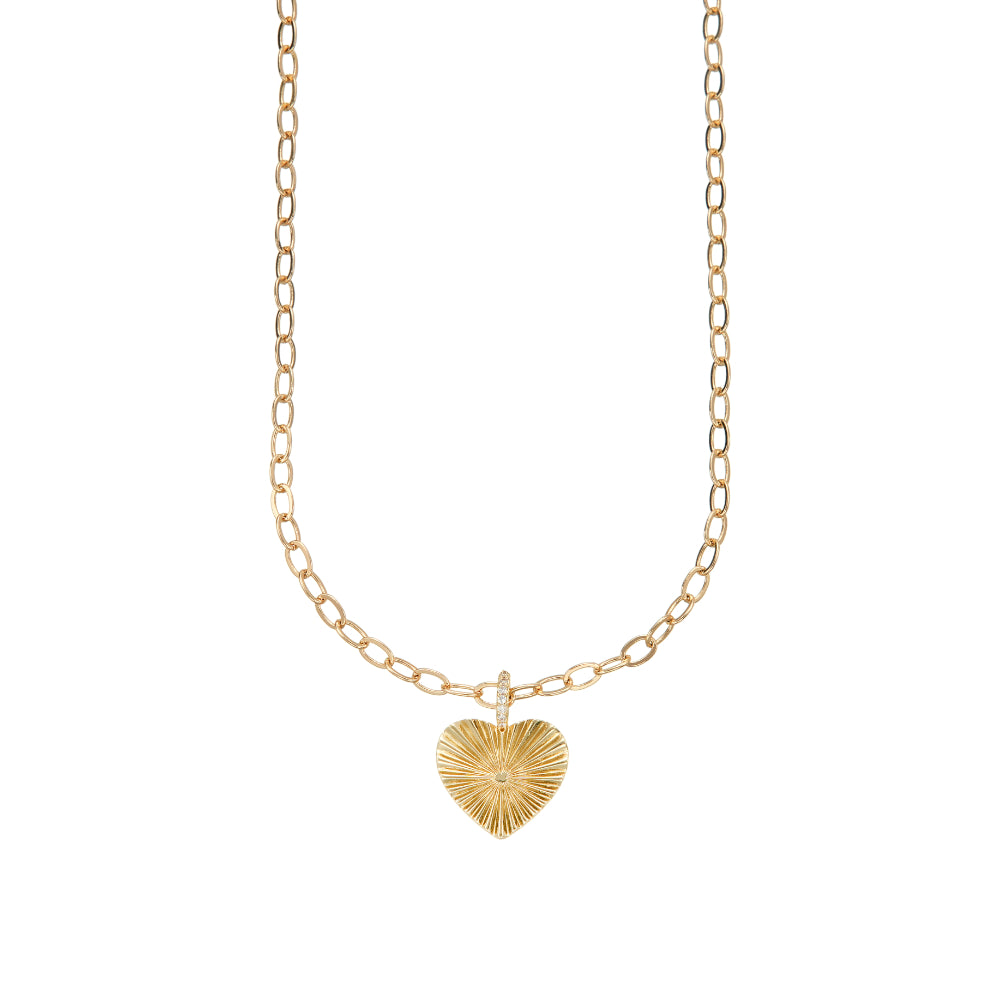Soleil Heart Pendant Necklace from Shop Tam Fam