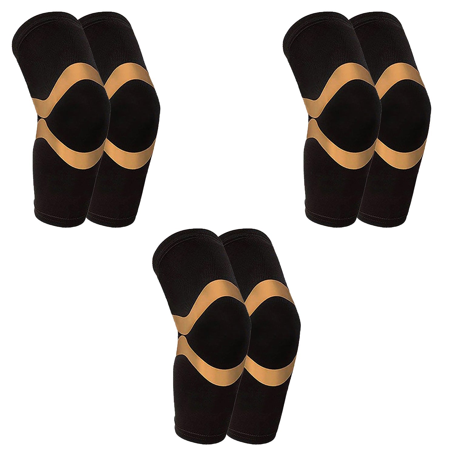 Copper Compression Support & Recovery Elbow Sleeves (3-Pack) from Shop Tam Fam