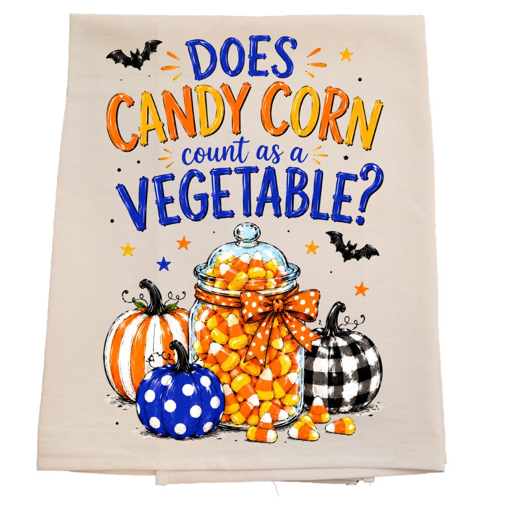Halloween Flour Sack Tea Towel from Shop Tam Fam