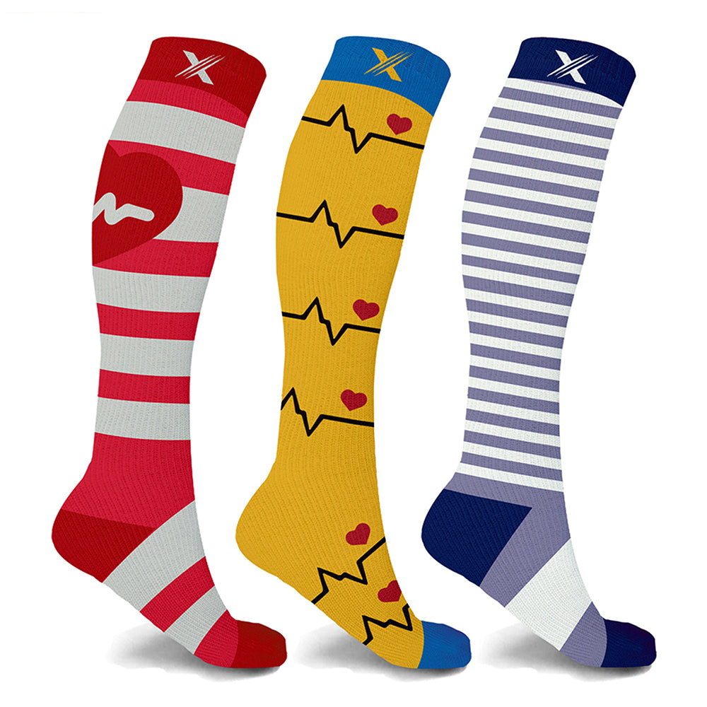 Medical-Inspired Knee-High Compression Socks (3 Pairs) from Shop Tam Fam