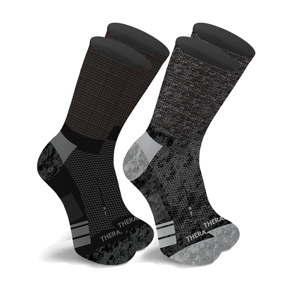 Non-Binding Extra-Wide Top Cotton Diabetic Crew Socks (2 Pairs) from Shop Tam Fam