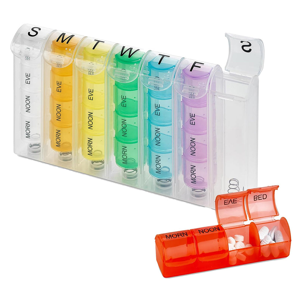 Weekly Pop-Up Pill & Vitamin Organizer (4x Daily) from Shop Tam Fam