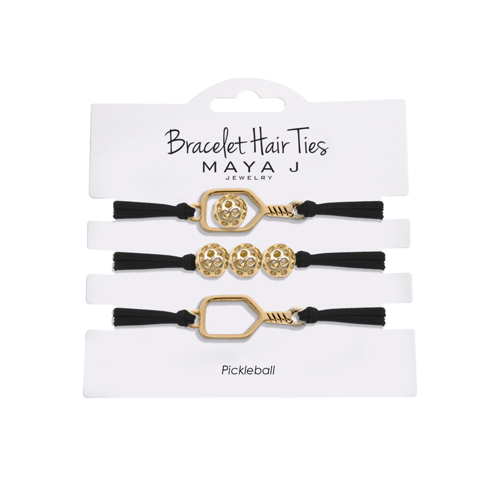 Pickleball Bracelet Hair Ties (Set of 3) from Shop Tam Fam