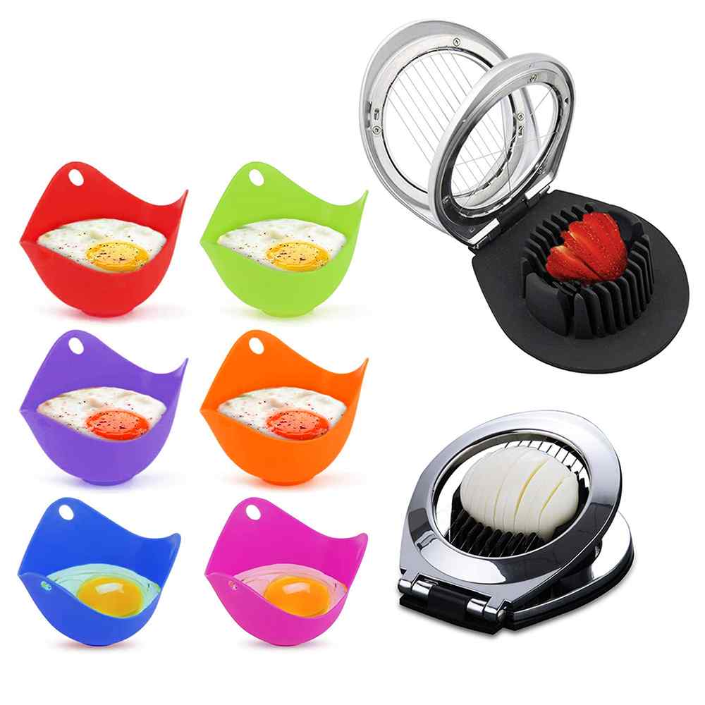 Egg Poaching Cups & Slicer Bundle (7-Pieces) from Shop Tam Fam