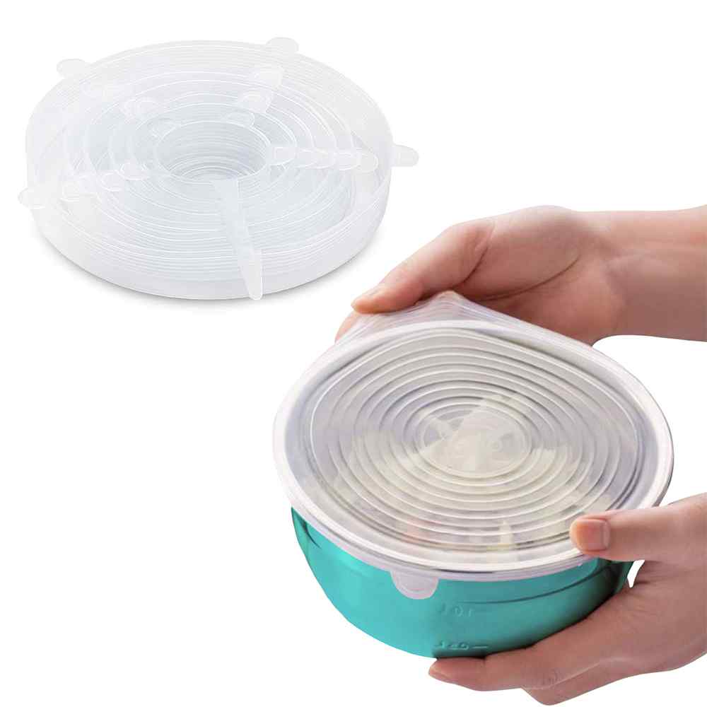 Reusable Silicone Stretch Lids (Set of 6) from Shop Tam Fam