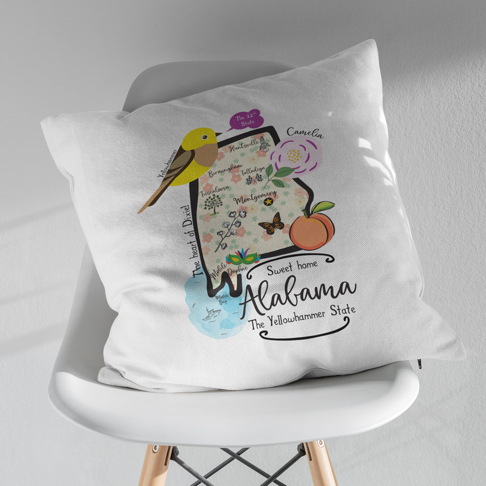 Illustrated Map Pillow Cover from Shop Tam Fam