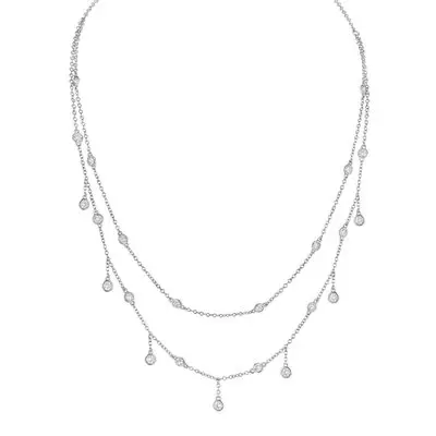 Double Layer Bezel Necklace from TODAY Steals & Deals