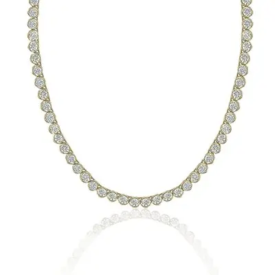 Bezel Set Tennis Necklace from TODAY Steals & Deals