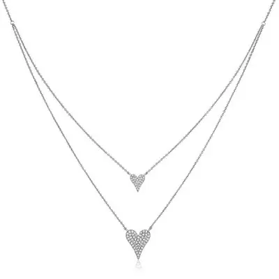 Double Layered Heart Necklace from TODAY Steals & Deals