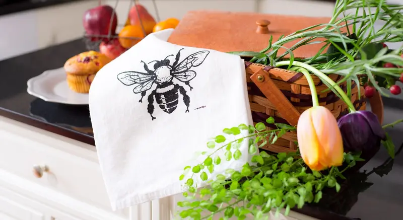 Green Bee Tea Towels from View Your Deal